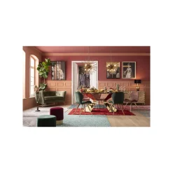 KARE Design Chaise Viva Velours Vert Et Or ^ Chaise