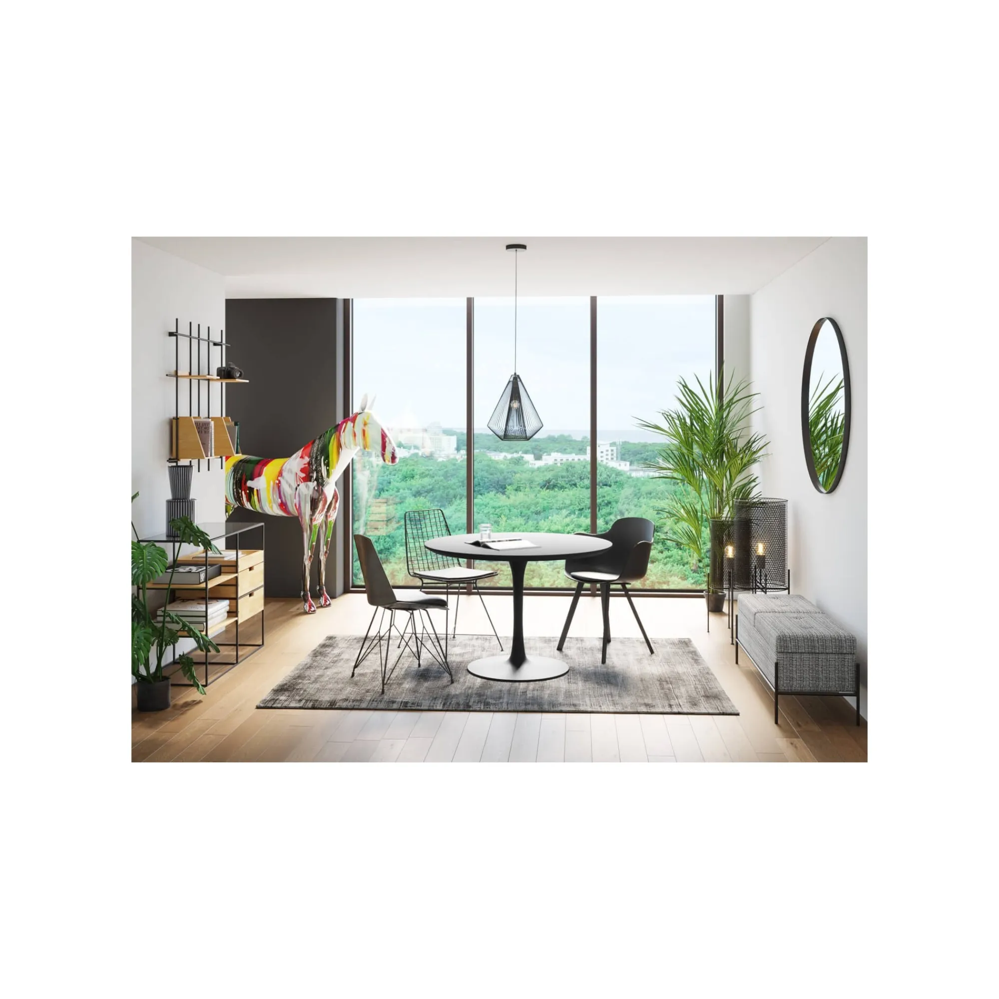 KARE Design Chaise Wire Noire ^ Chaise