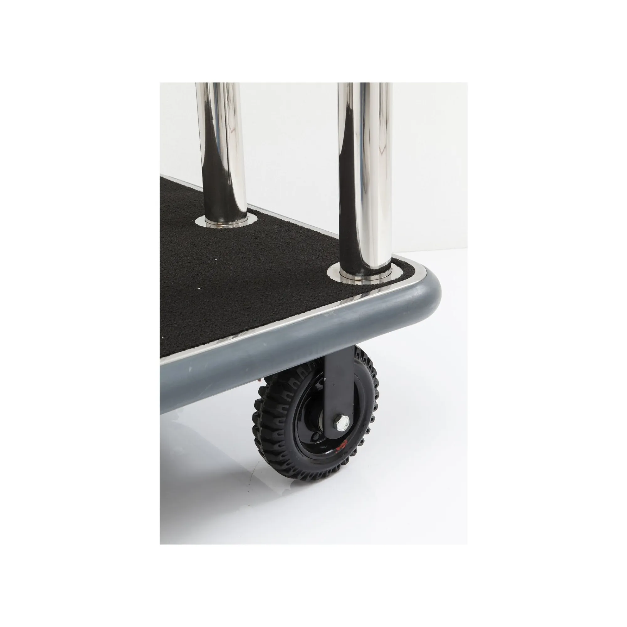 KARE Design Chariot à Bagages VIP Argent ^ Portemanteau|Commode & Chiffonnier