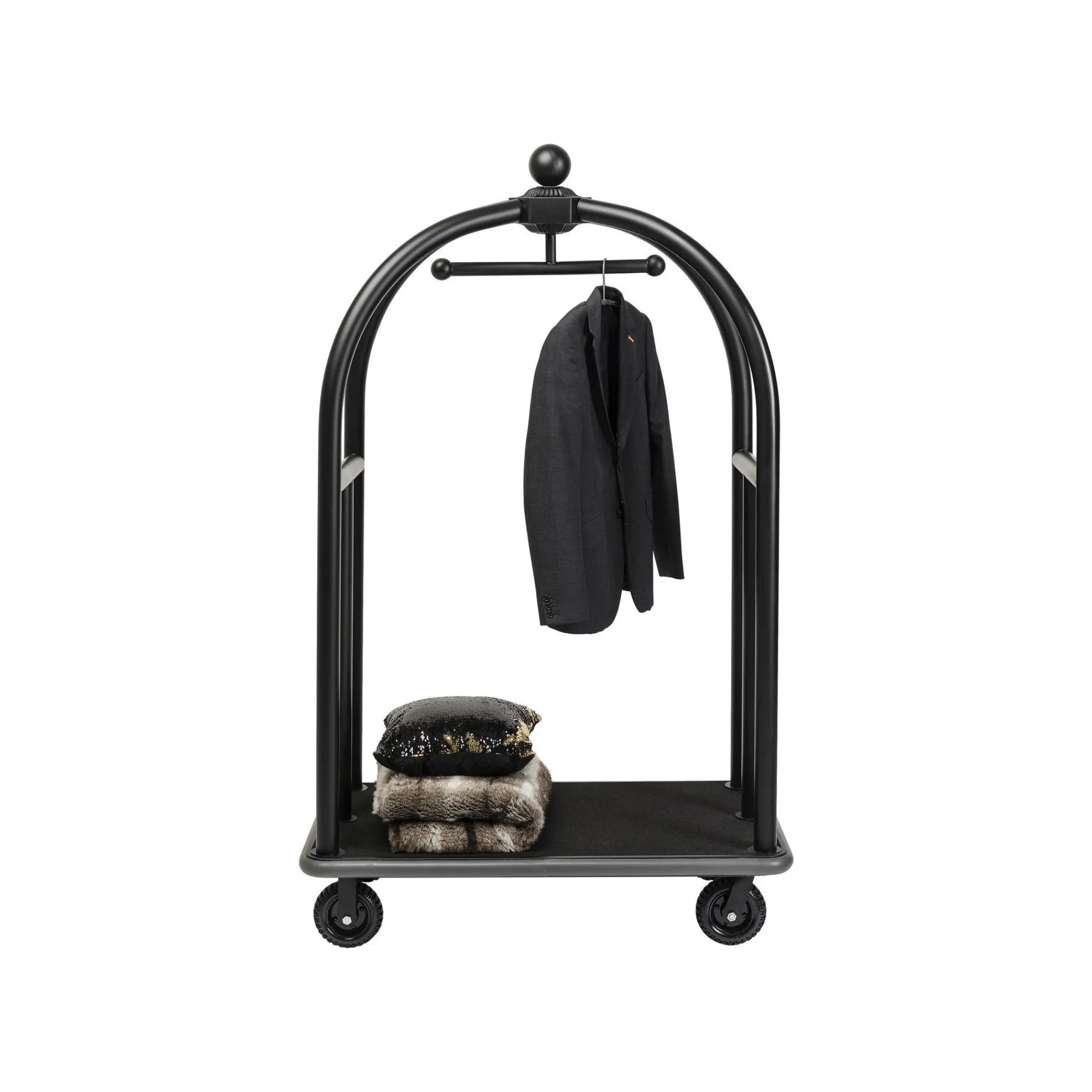 KARE Design Chariot à Bagages VIP Noir ^ Portemanteau|Commode & Chiffonnier