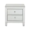 KARE Design Chevet Luxury 2 Tiroirs Argent ^ Table D'Appoint & De Chevet