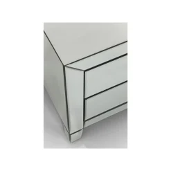 KARE Design Chevet Luxury 2 Tiroirs Argent ^ Table D'Appoint & De Chevet