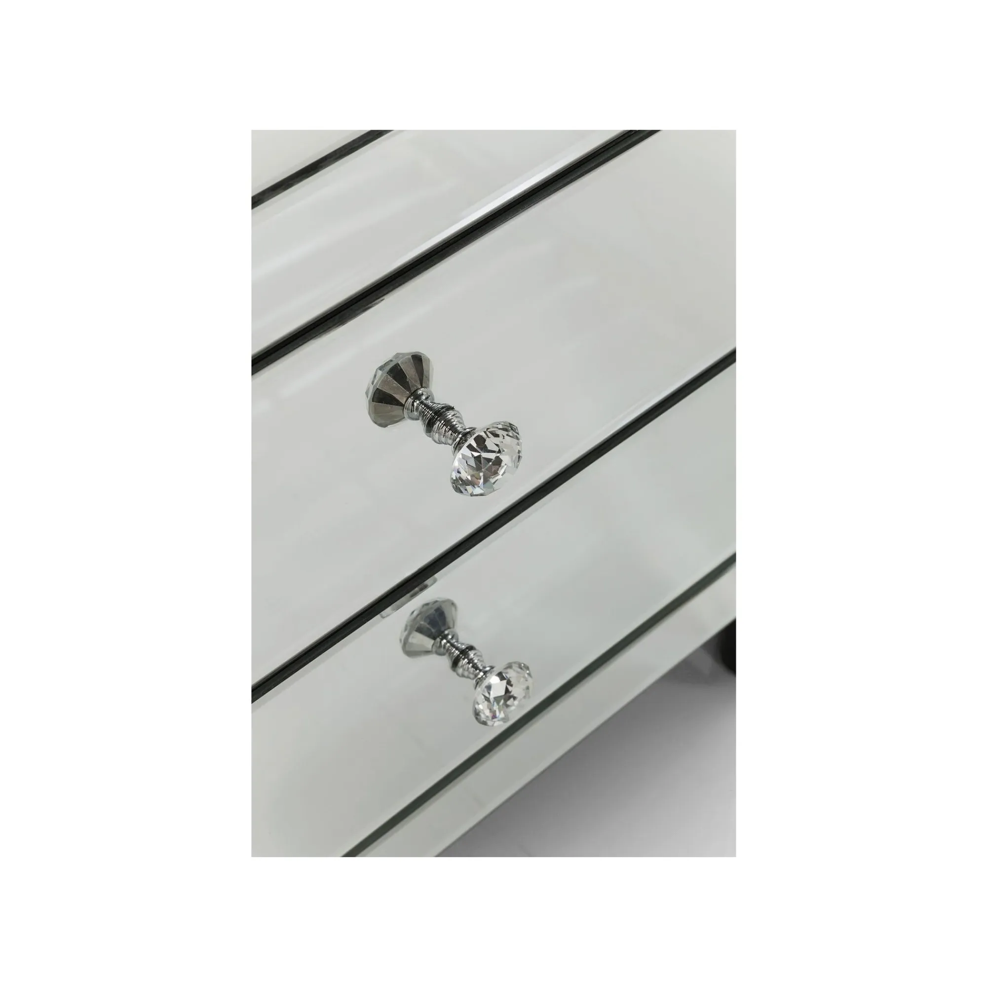 KARE Design Chevet Luxury 2 Tiroirs Argent ^ Table D'Appoint & De Chevet