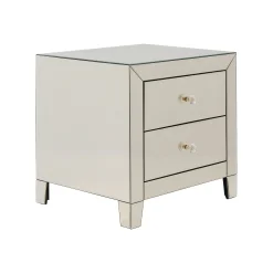 KARE Design Chevet Luxury 2 Tiroirs Champagne ^ Table D'Appoint & De Chevet