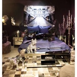 KARE Design Chevet Luxury 2 Tiroirs Champagne ^ Table D'Appoint & De Chevet