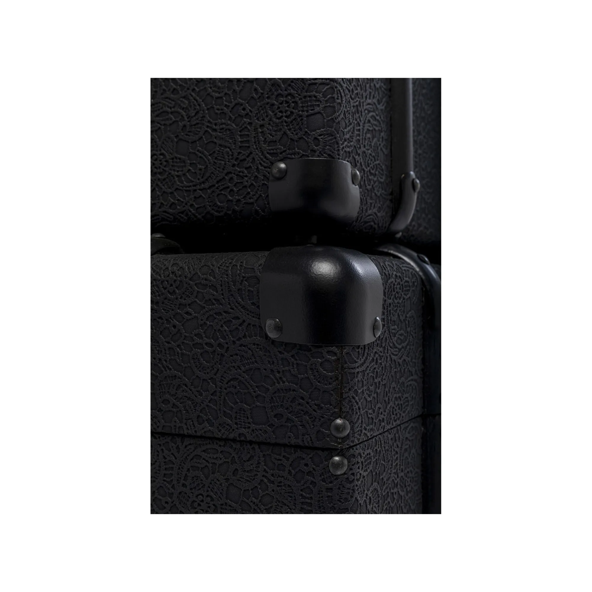KARE Design Coffres Voyage Noirs Set De 3 ^ Coffre & Malle|Boîte