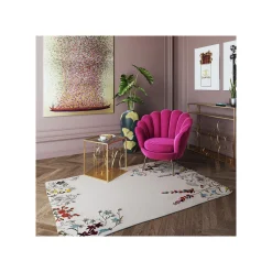 KARE Design Console Fleurs 3D Dorées 100x25cm ^ Console