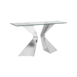 KARE Design Console Gloria 140x45cm Chromée ^ Console
