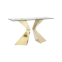 KARE Design Console Gloria 140x45cm Dorée ^ Console