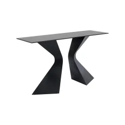 KARE Design Console Gloria 140x45cm Grès Noir ^ Console