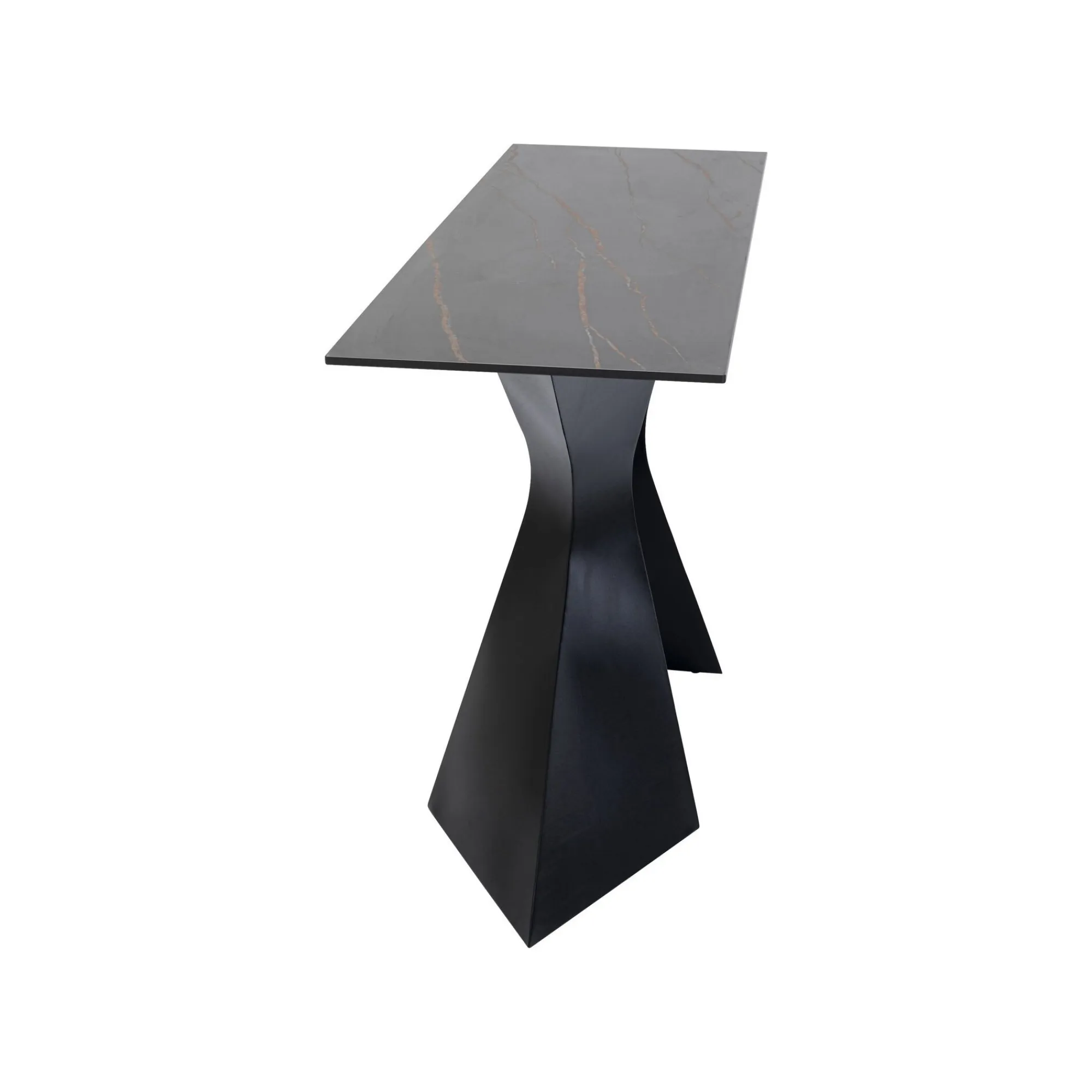 KARE Design Console Gloria 140x45cm Grès Noir ^ Console