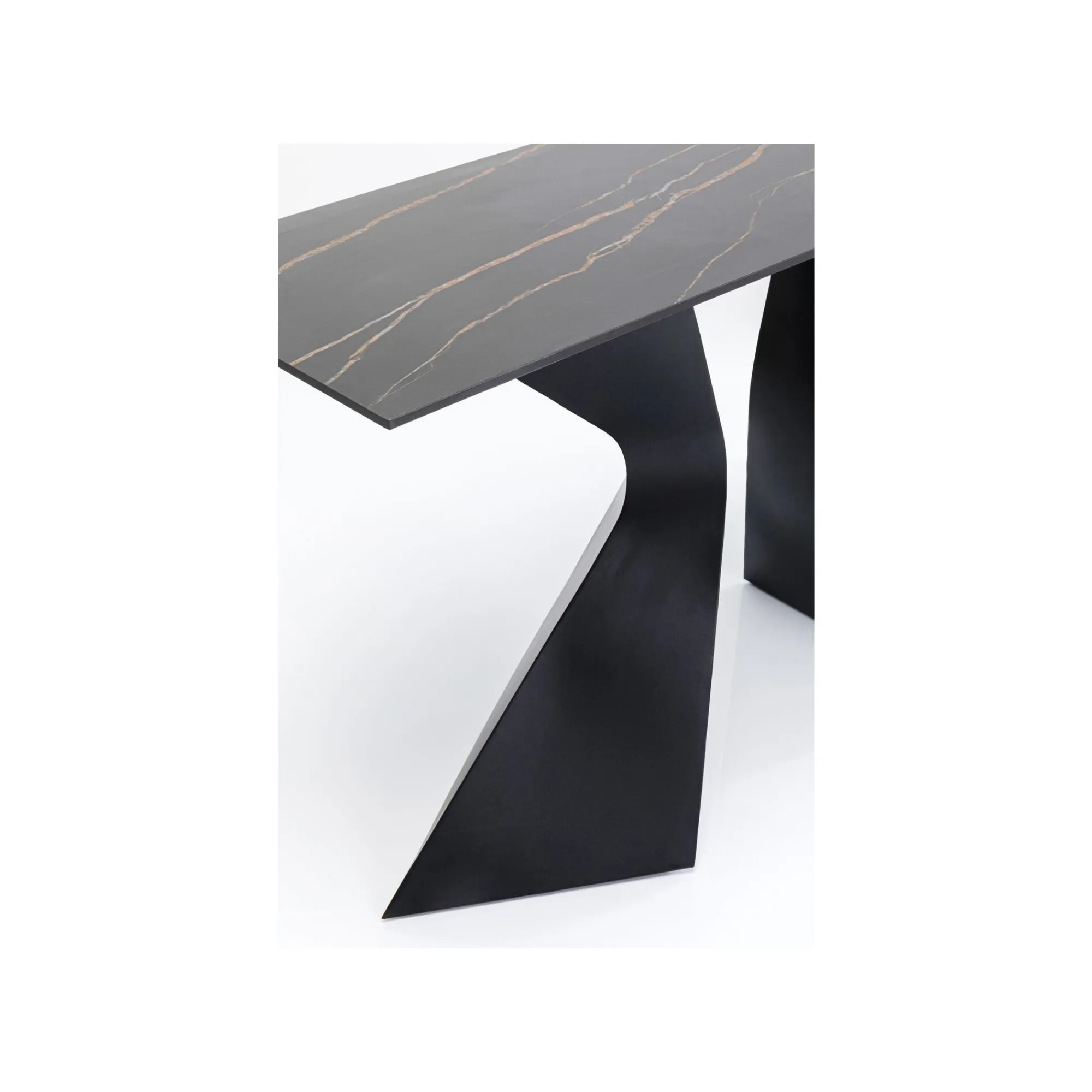 KARE Design Console Gloria 140x45cm Grès Noir ^ Console