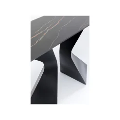 KARE Design Console Gloria 140x45cm Grès Noir ^ Console