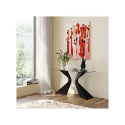KARE Design Console Gloria 140x45cm Noire ^ Console