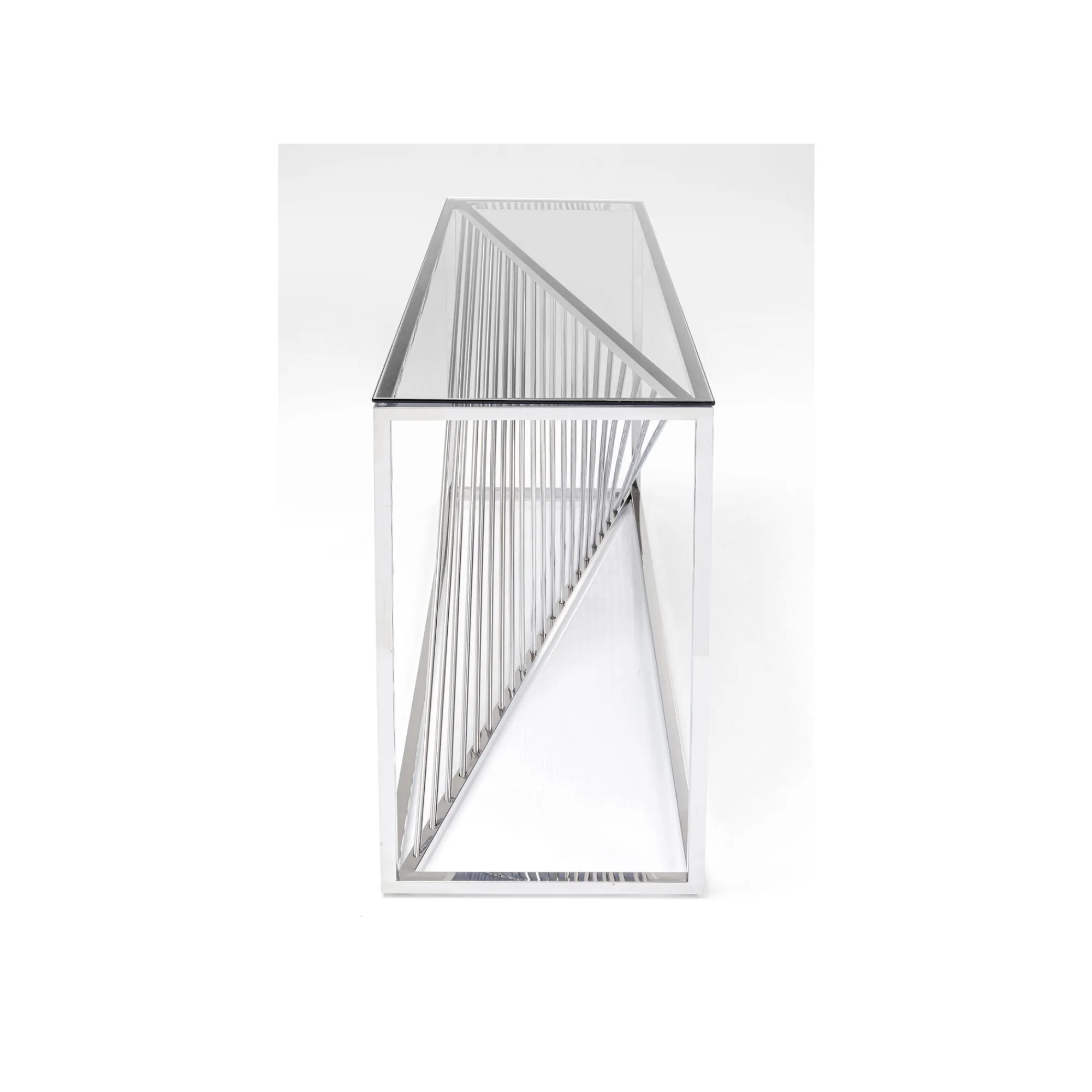 KARE Design Console Laser 120x40cm Argentée ^ Console