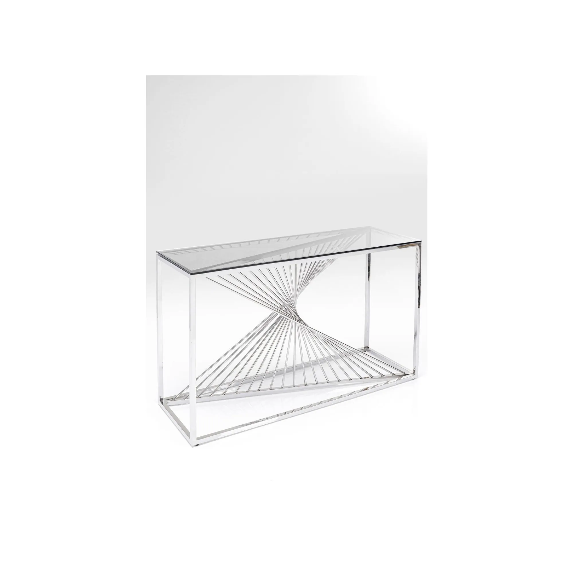 KARE Design Console Laser 120x40cm Argentée ^ Console