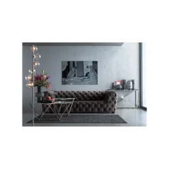 KARE Design Console Laser 120x40cm Argentée ^ Console