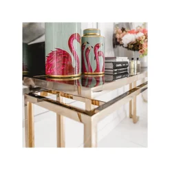 KARE Design Console Rush 160x45cm Dorée ^ Console