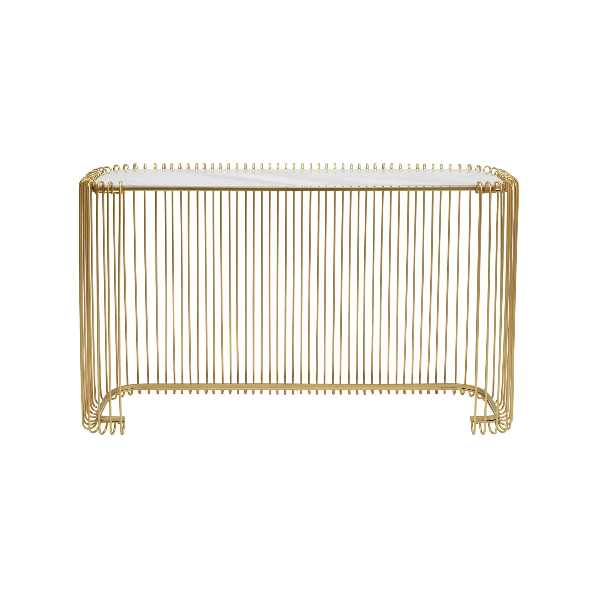 KARE Design Console Wire 142x43cm Dorée ^ Console