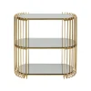 KARE Design Console Wire 81x37cm Laiton ^ Console