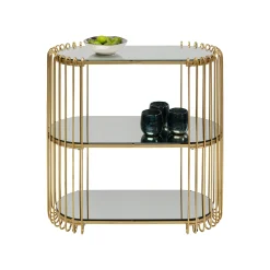 KARE Design Console Wire 81x37cm Laiton ^ Console