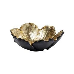 KARE Design Coupe Fleur Dorée Et Noire 20cm ^ Vaisselle