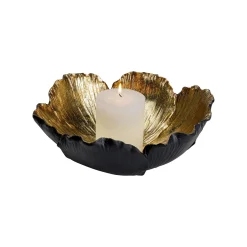 KARE Design Coupe Fleur Dorée Et Noire 25cm ^ Vaisselle