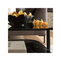 KARE Design Coupe Fleur Dorée Et Noire 25cm ^ Vaisselle