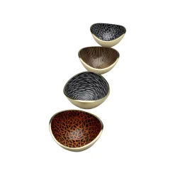 KARE Design Coupes Samba Crackle Set De 4 ^ Vaisselle