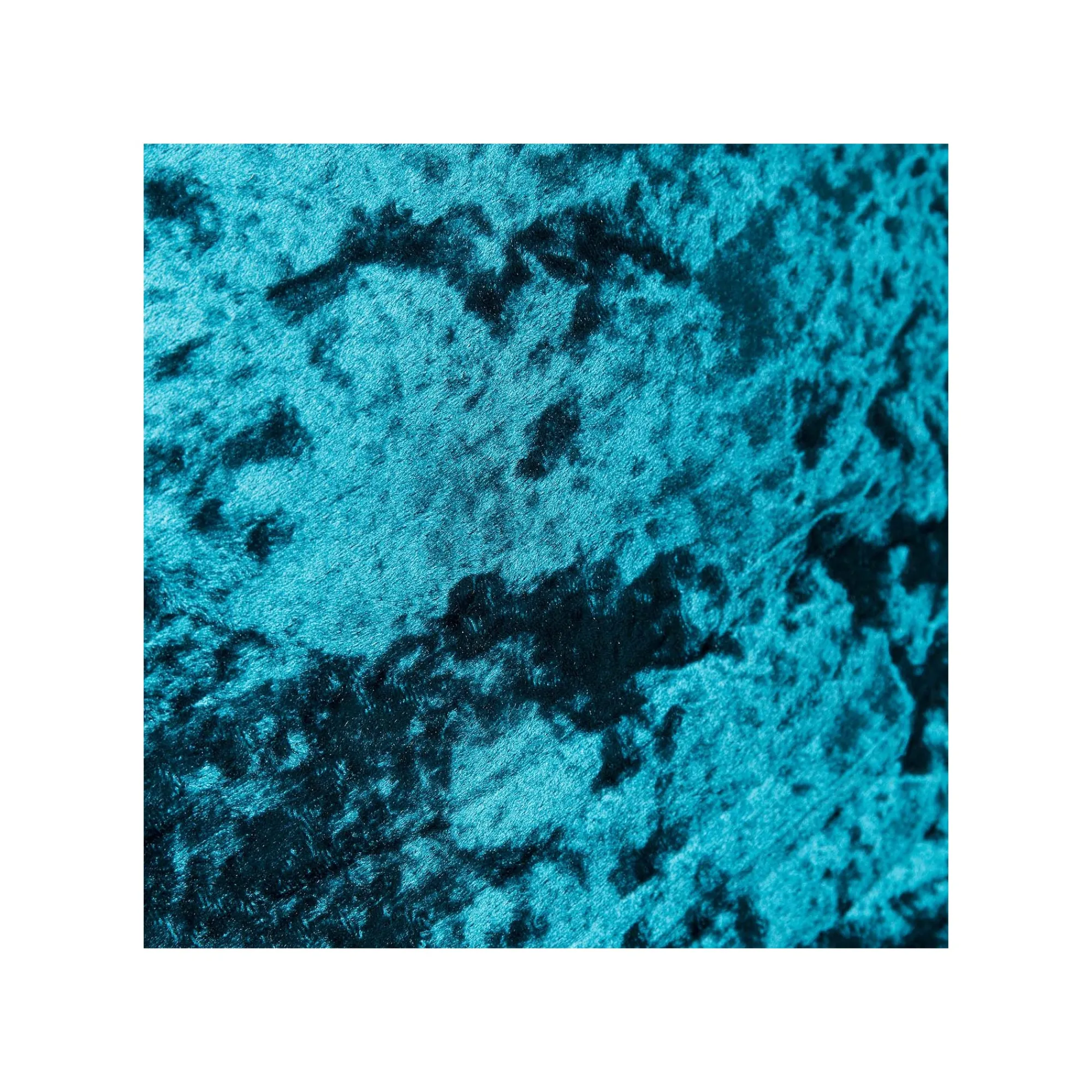 KARE Design Coussin à Franges Cannes Bleu Pétrole ^ Coussin & Plaid