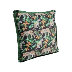 KARE Design Coussin à Franges Jungle Léopards ^ Coussin & Plaid