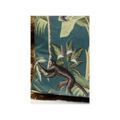 KARE Design Coussin à Franges Jungle Singes ^ Coussin & Plaid