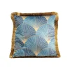 KARE Design Coussin à Franges Rétro Bleu ^ Coussin & Plaid
