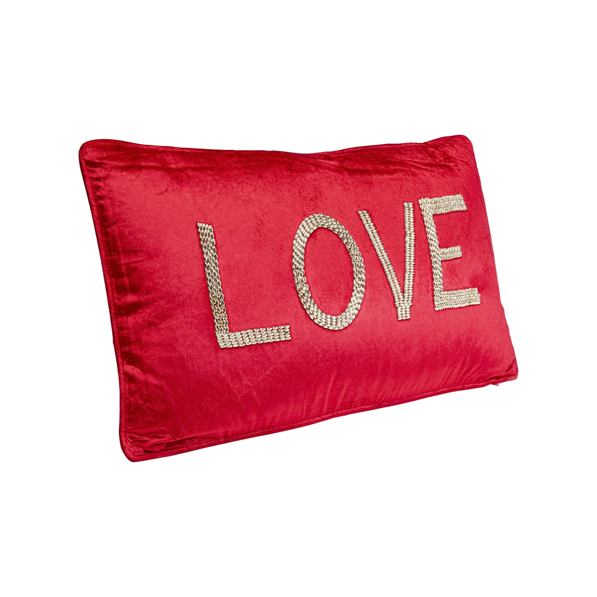 KARE Design Coussin Beads Love Rouge ^ Coussin & Plaid
