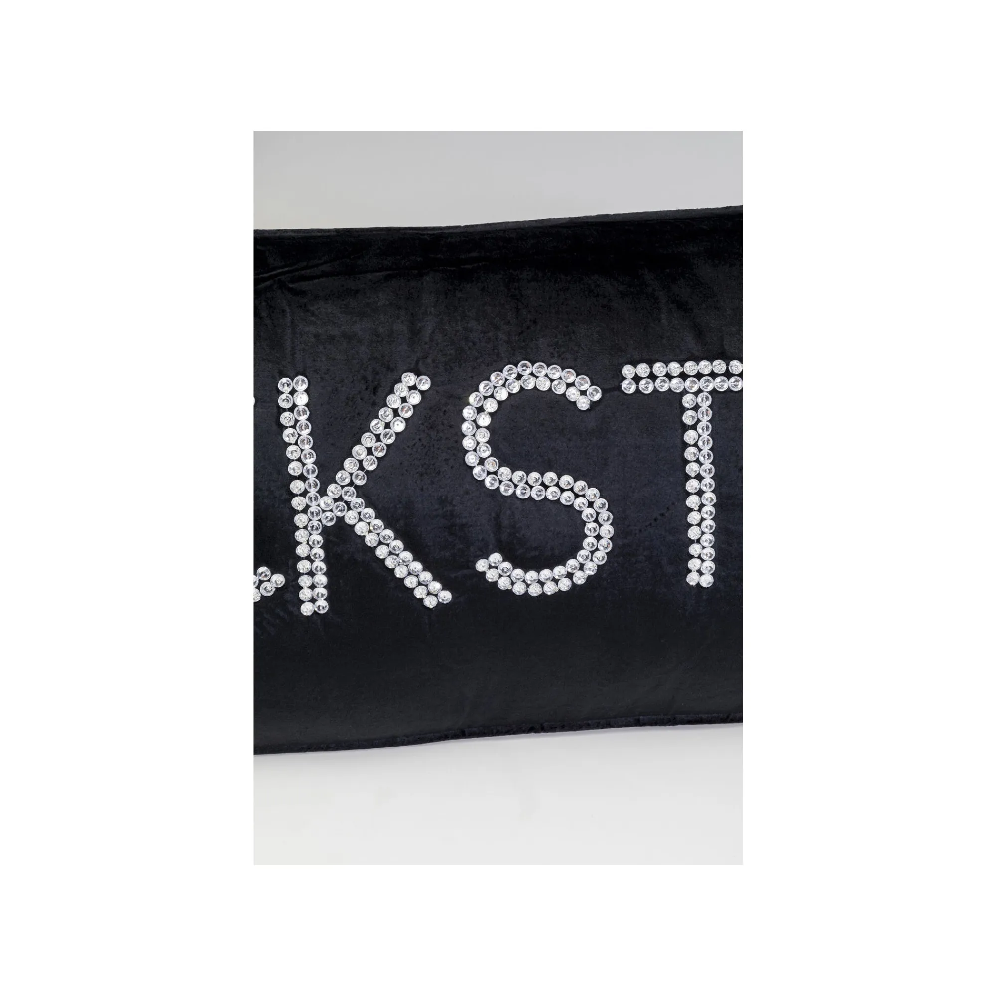 KARE Design Coussin Beads Rockstar Noir ^ Coussin & Plaid