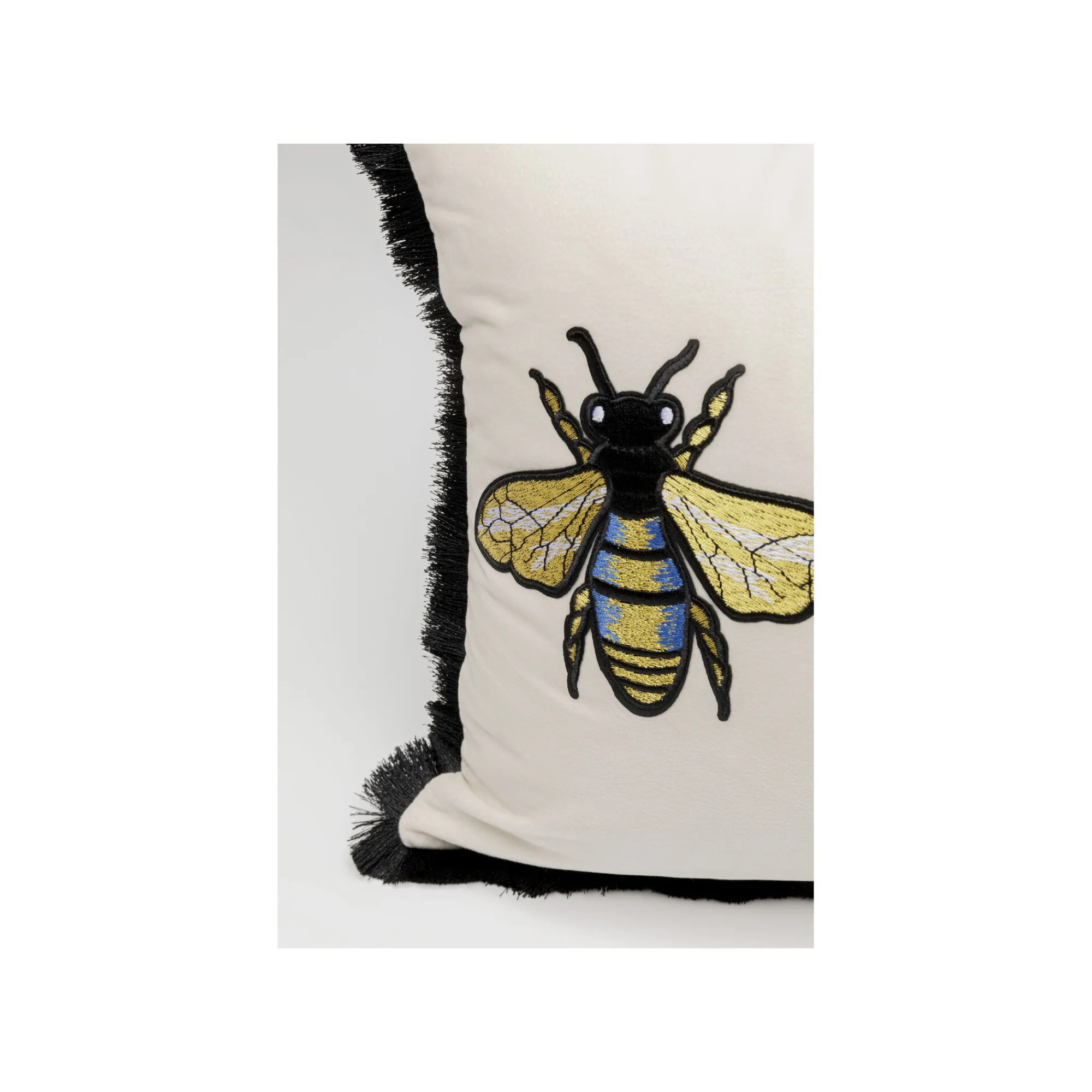 KARE Design Coussin Blanc Trois Abeilles ^ Coussin & Plaid