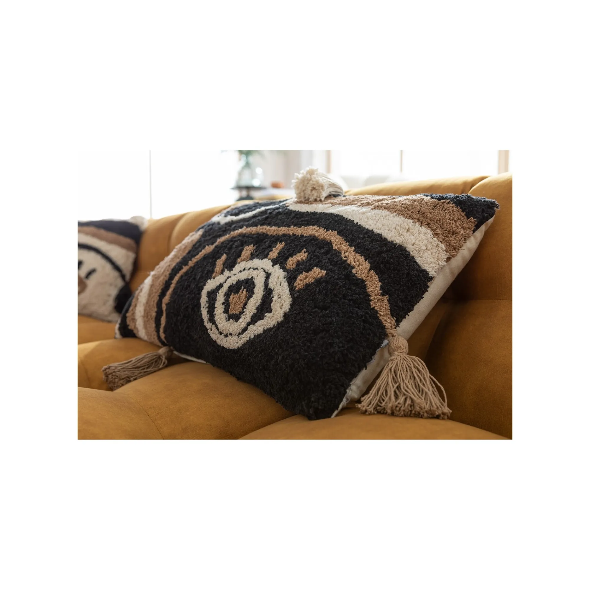 KARE Design Coussin Blink Oeil Noir ^ Coussin & Plaid