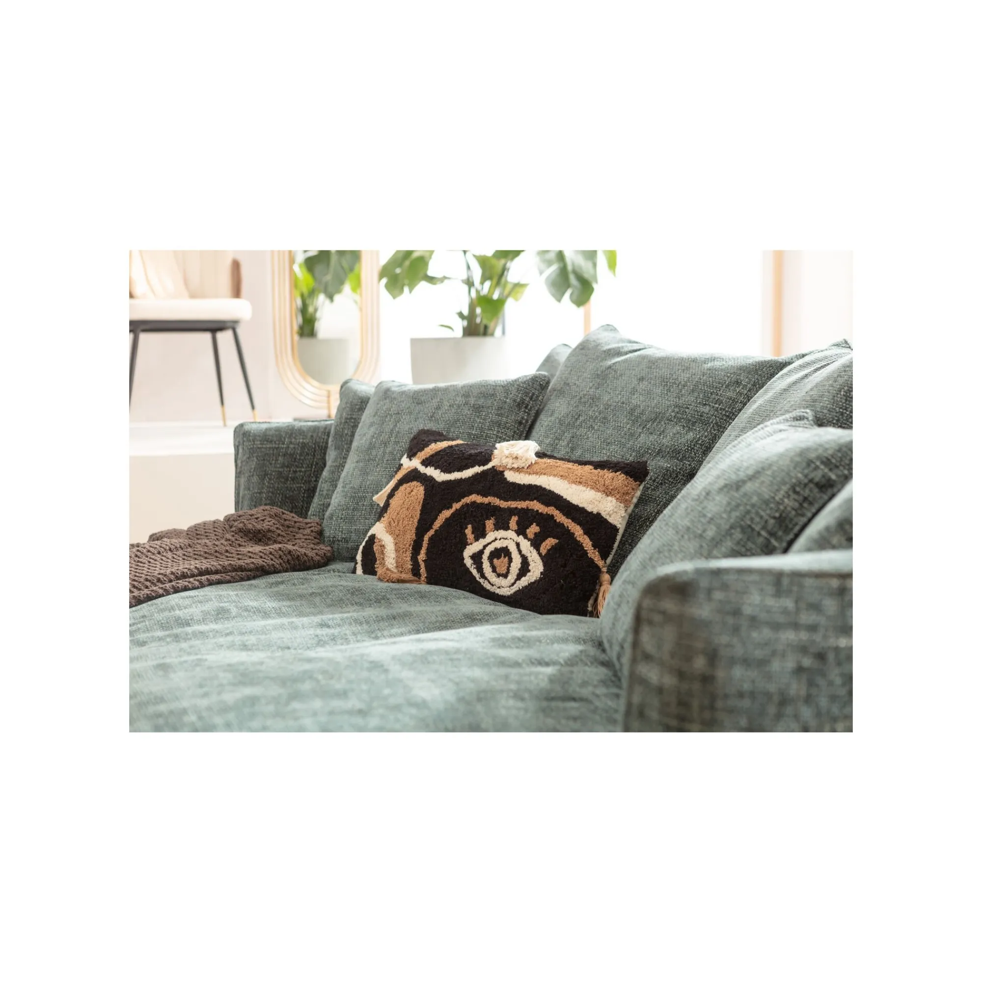 KARE Design Coussin Blink Oeil Noir ^ Coussin & Plaid