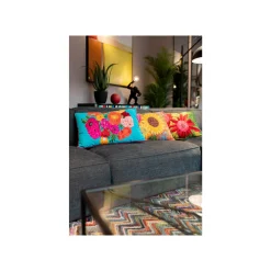 KARE Design Coussin Fiorista Bleu ^ Coussin & Plaid