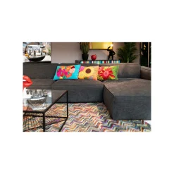 KARE Design Coussin Fiorista Vert ^ Coussin & Plaid