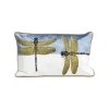 KARE Design Coussin Libellules 50x30cm Blanc Et Bleu ^ Coussin & Plaid