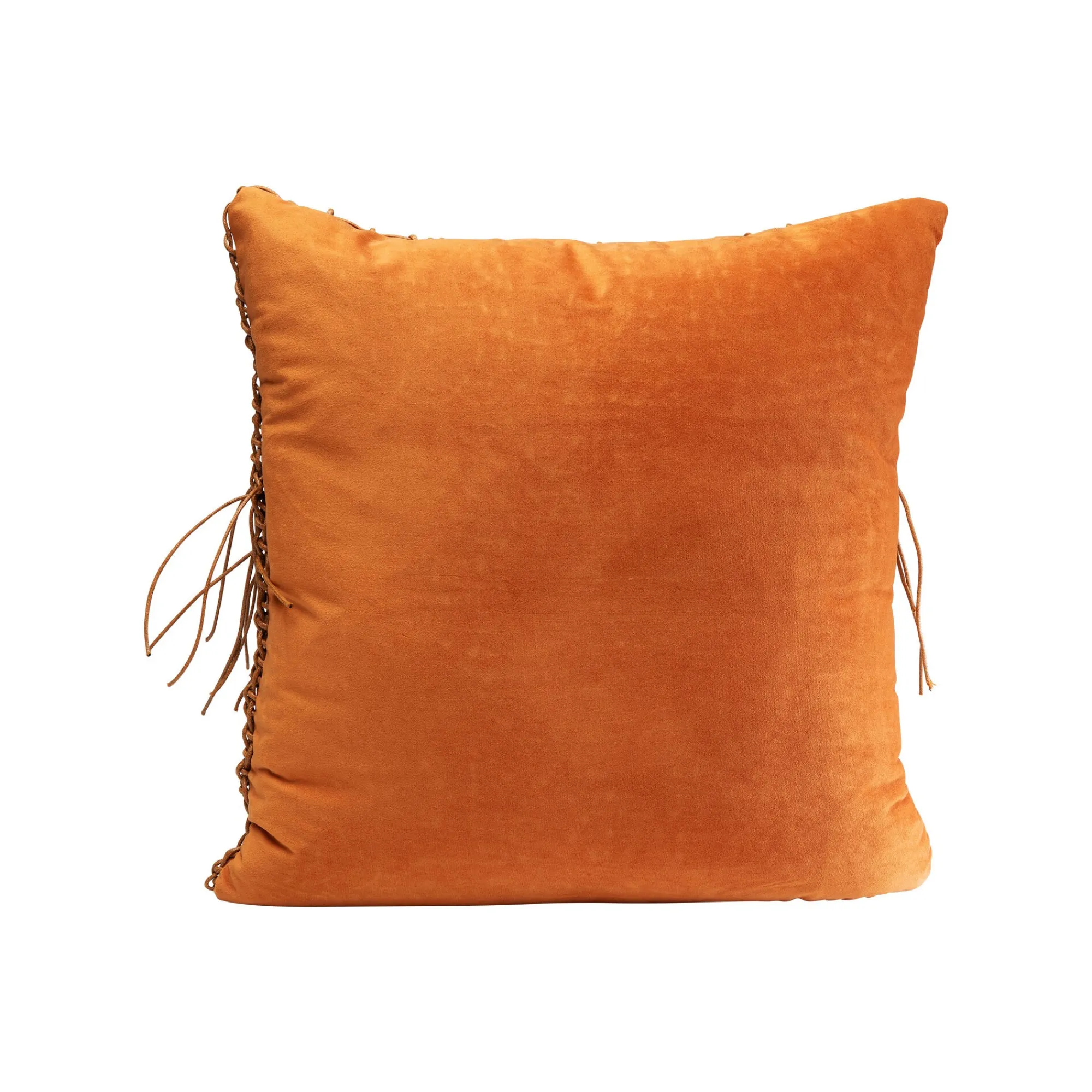 KARE Design Coussin Zoe Orange Franges ^ Coussin & Plaid