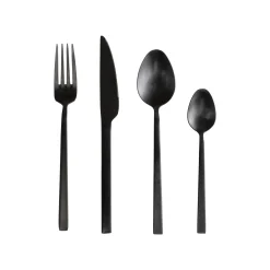 KARE Design Couverts Gloria 16 Pièces Noirs ^ Vaisselle