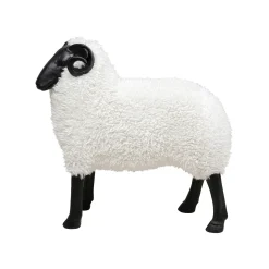 KARE Design Déco Bélier Blanc 78cm ^ Déco