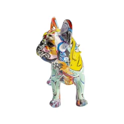 KARE Design Déco Bouledogue Graffiti Orange ^ Déco
