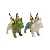KARE Design Déco Bouledogue Imitation Pierre Ailes Dorées ^ Déco