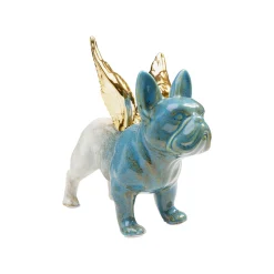 KARE Design Déco Bouledogue Imitation Pierre Ailes Dorées ^ Déco