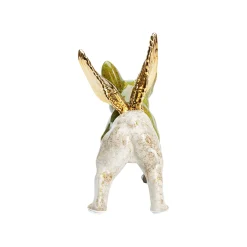 KARE Design Déco Bouledogue Imitation Pierre Ailes Dorées ^ Déco