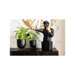KARE Design Déco Boxeur Noir 68cm ^ Déco