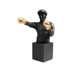 KARE Design Déco Boxeur Noir 40cm ^ Déco